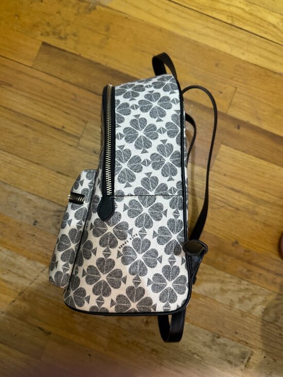 Kate Spade Spade Flower Medium Backpack Navy # KG482 main image 6